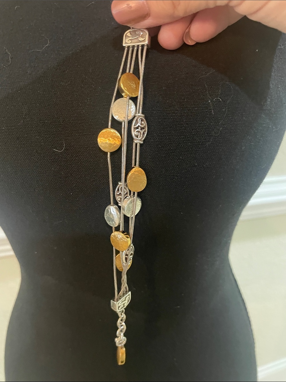 Brighton Mixed Metal Multi-Strand Bracelet in Gold & Silver